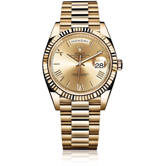 Rolex Yellow Gold 40mm Stainless Steel Watch - Swiss Watches - Best ...
